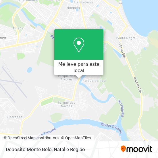 Depósito Monte Belo mapa