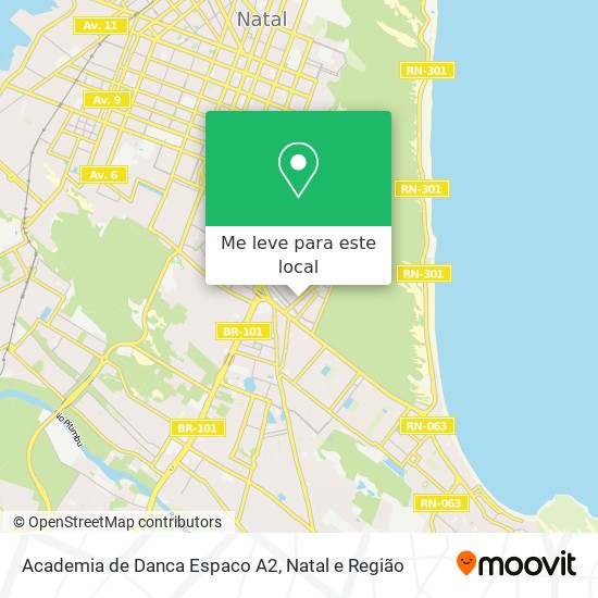 Academia de Danca Espaco A2 mapa