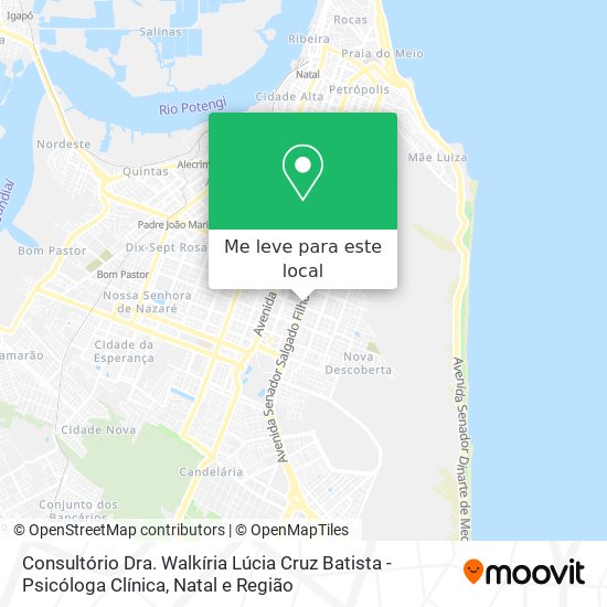 Consultório Dra. Walkíria Lúcia Cruz Batista - Psicóloga Clínica mapa