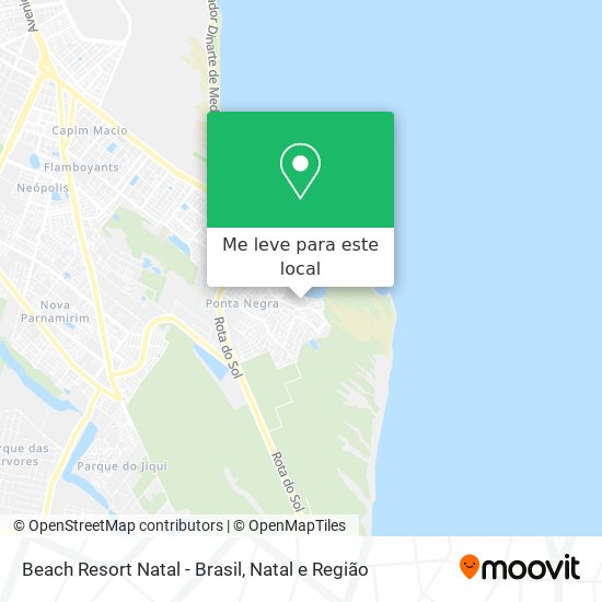 Beach Resort Natal - Brasil mapa