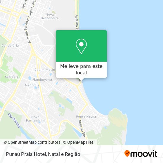 Punaú Praia Hotel mapa