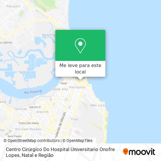 Centro Cirúrgico Do Hospital Universitario Onofre Lopes mapa