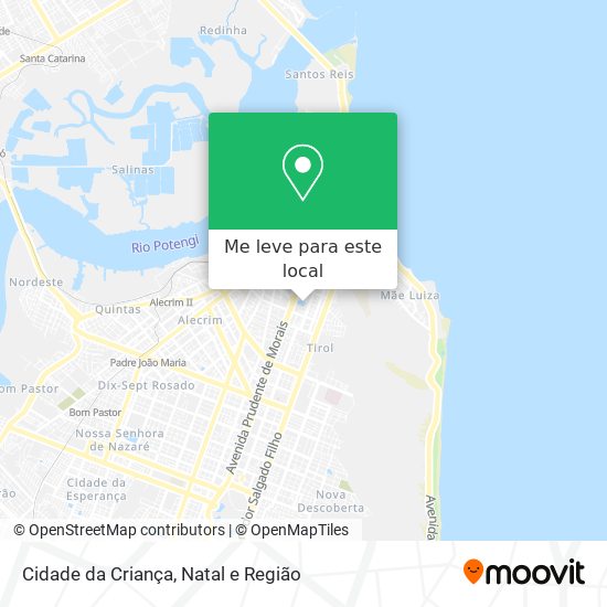 Cidade da Criança mapa