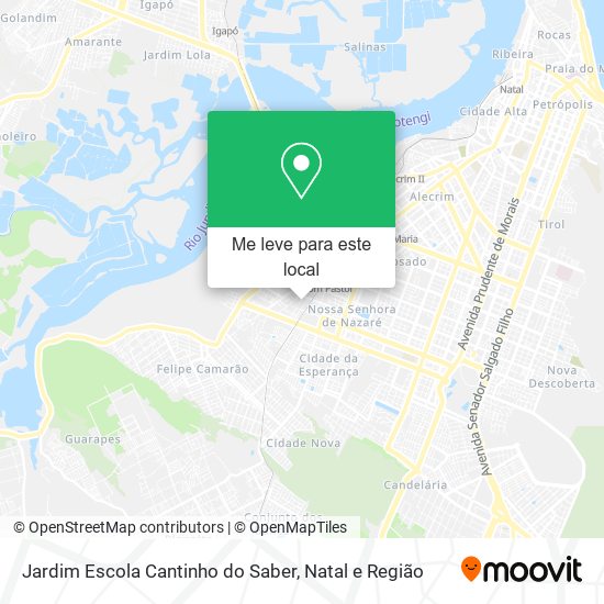 Jardim Escola Cantinho do Saber mapa