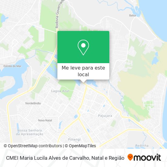 CMEI Maria Lucila Alves de Carvalho mapa