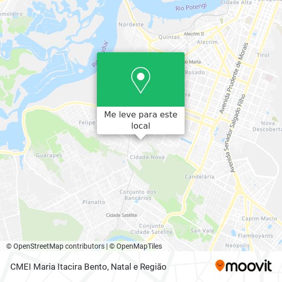 CMEI Maria Itacira Bento mapa