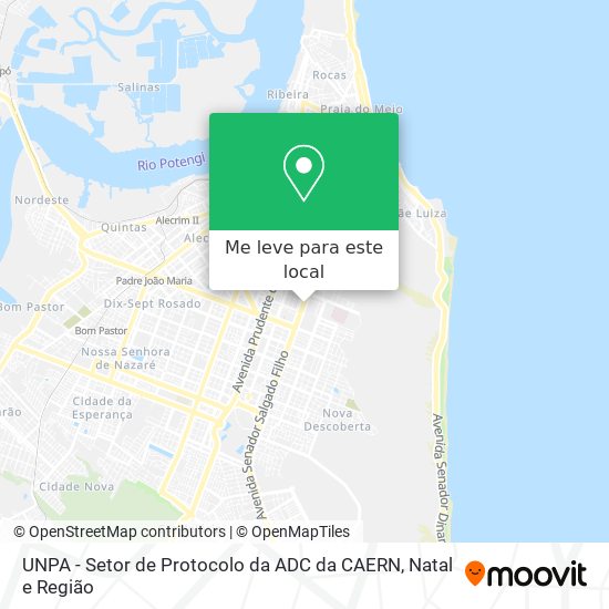 UNPA - Setor de Protocolo da ADC da CAERN mapa