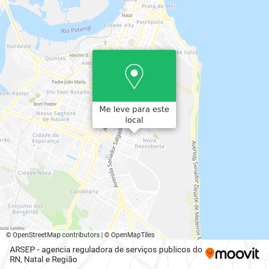 ARSEP - agencia reguladora de serviços publicos do RN mapa
