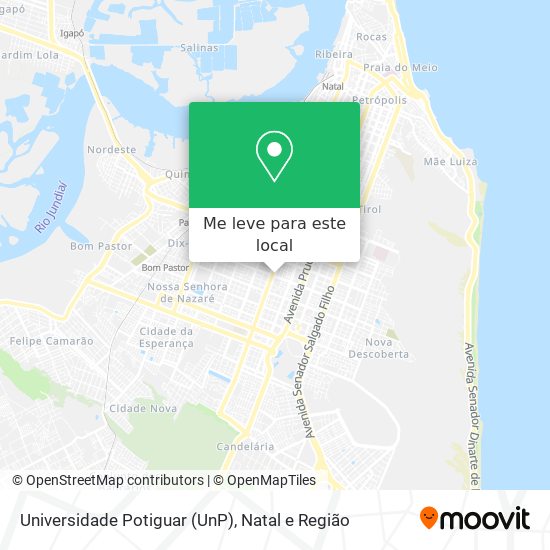 Universidade Potiguar (UnP) mapa