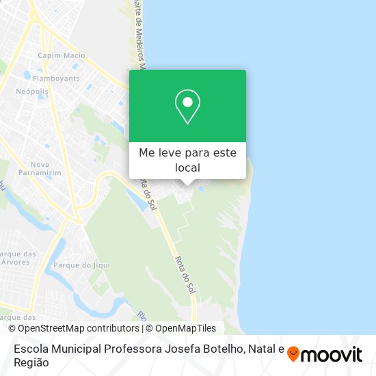 Escola Municipal Professora Josefa Botelho mapa