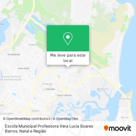 Escola Municipal Professora Vera Lucia Soares Barros mapa