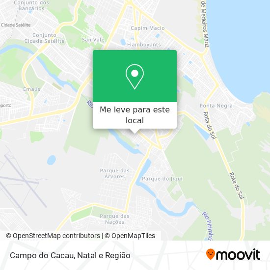 Campo do Cacau mapa