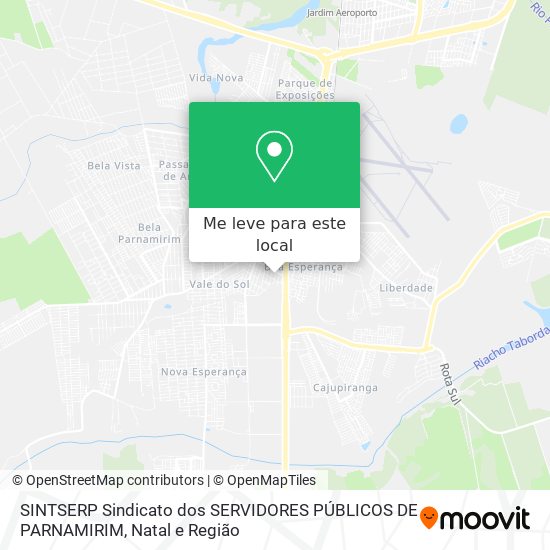 SINTSERP Sindicato dos SERVIDORES PÚBLICOS DE PARNAMIRIM mapa