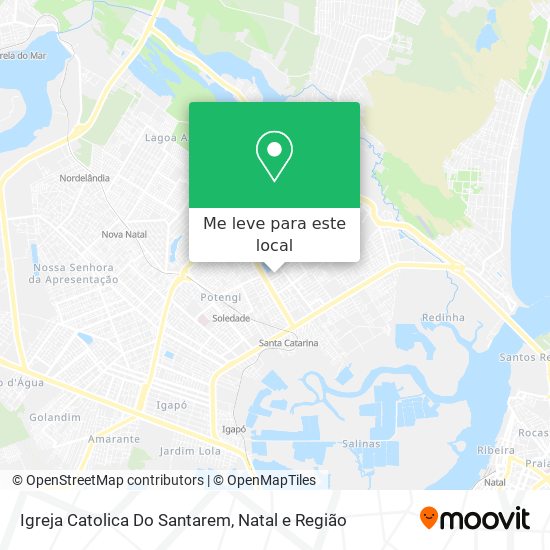 Igreja Catolica Do Santarem mapa