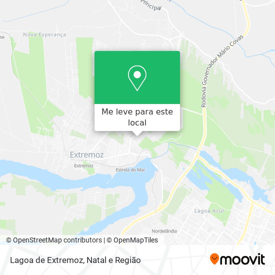 Lagoa de Extremoz mapa