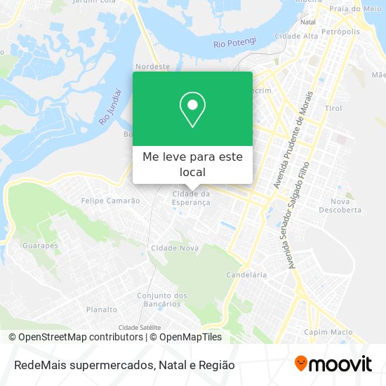 RedeMais supermercados mapa