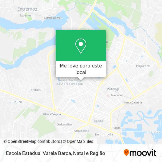 Escola Estadual Varela Barca mapa