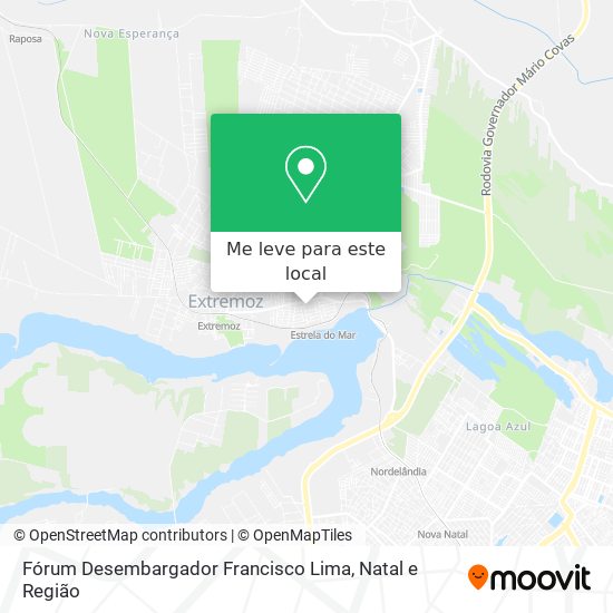 Fórum Desembargador Francisco Lima mapa