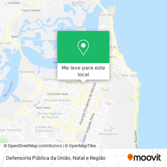 Defensoria Pública da União mapa