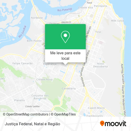 Justiça Federal mapa