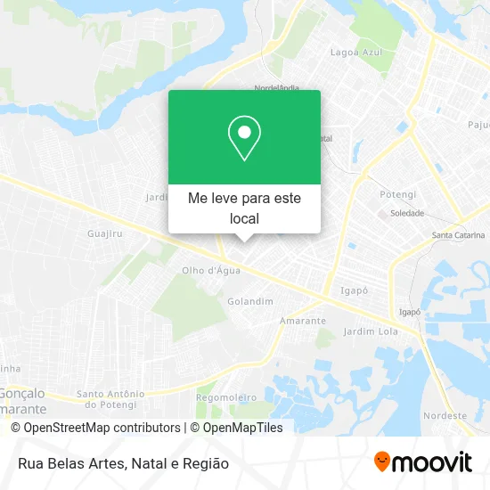 Rua Belas Artes mapa