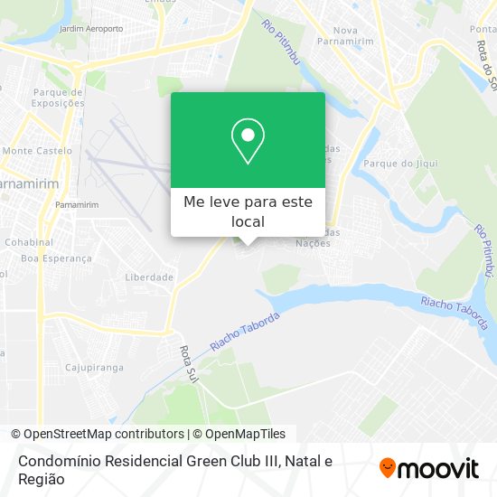 Condomínio Residencial Green Club III mapa
