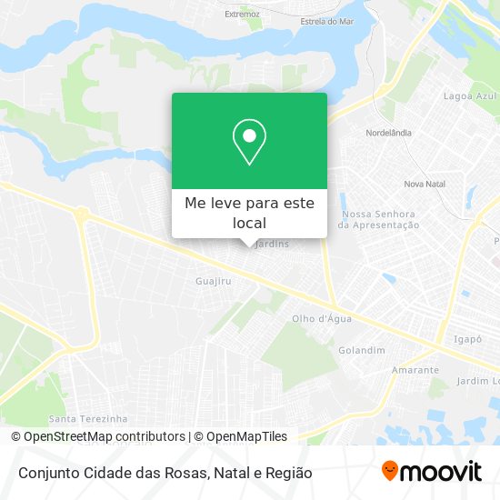 Conjunto Cidade das Rosas mapa