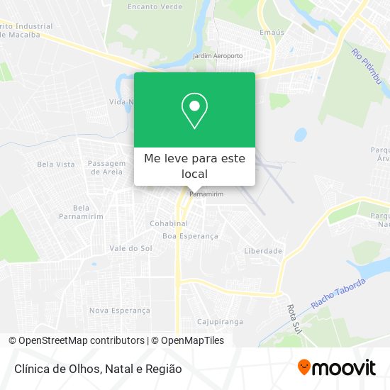 Clínica de Olhos mapa