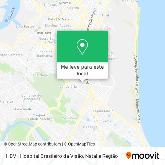 HBV - Hospital Brasileiro da Visão mapa