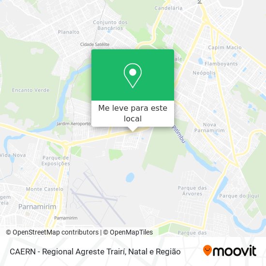 CAERN - Regional Agreste Trairí mapa