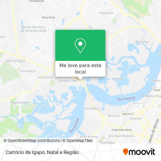 Cartório de Igapó mapa