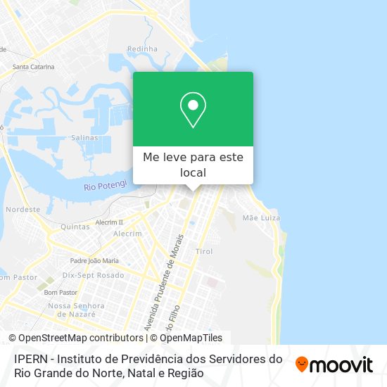 IPERN - Instituto de Previdência dos Servidores do Rio Grande do Norte mapa