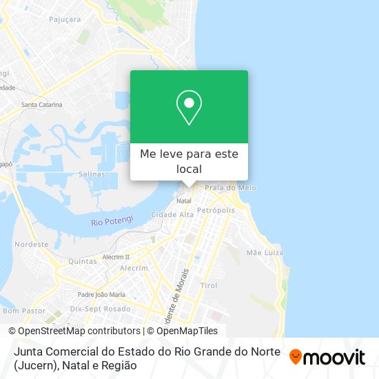 Junta Comercial do Estado do Rio Grande do Norte (Jucern) mapa