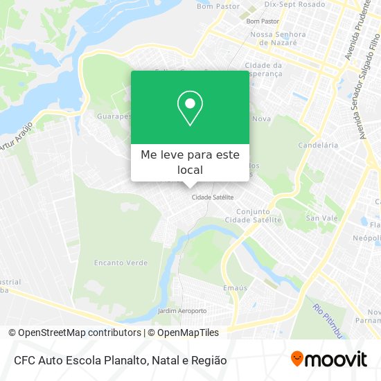 CFC Auto Escola Planalto mapa