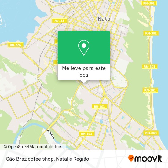 São Braz cofee shop mapa