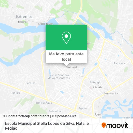 Escola Municipal Stella Lopes da Silva mapa
