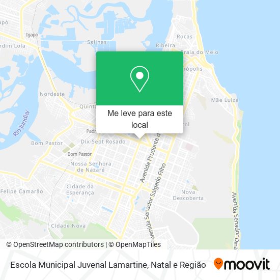 Escola Municipal Juvenal Lamartine mapa