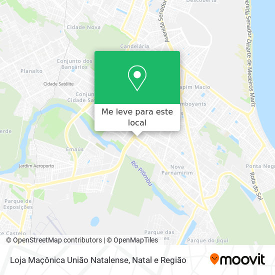 Loja Maçônica União Natalense mapa