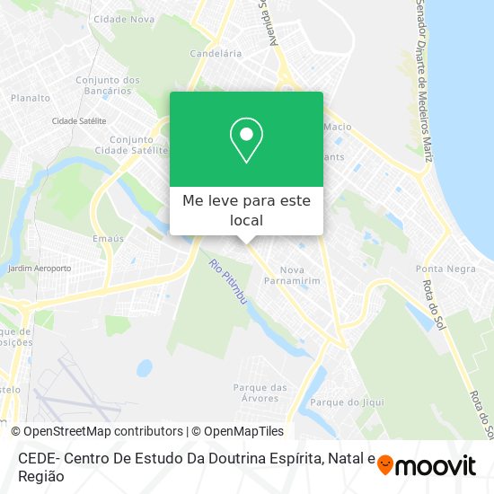 CEDE- Centro De Estudo Da Doutrina Espírita mapa