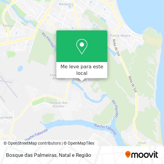 Bosque das Palmeiras mapa
