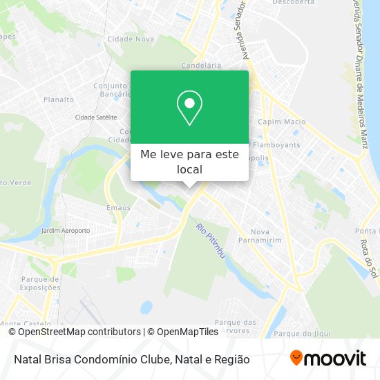 Natal Brisa Condomínio Clube mapa
