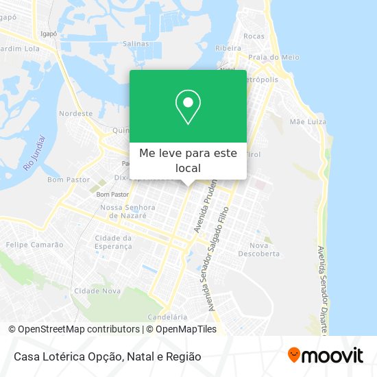 Casa Lotérica Opção mapa