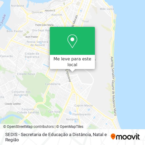 SEDIS - Secretaria de Educação a Distância mapa