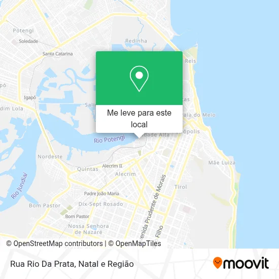 Rua Rio Da Prata mapa
