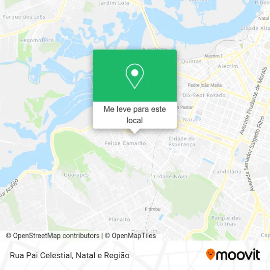 Rua Pai Celestial mapa