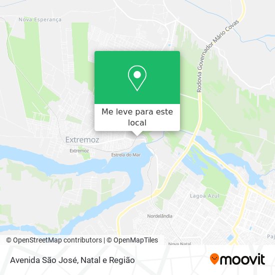 Avenida São José mapa