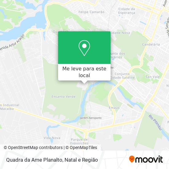 Quadra da Ame Planalto mapa