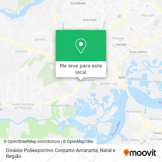 Ginásio Poliesportivo Conjunto Amarante mapa
