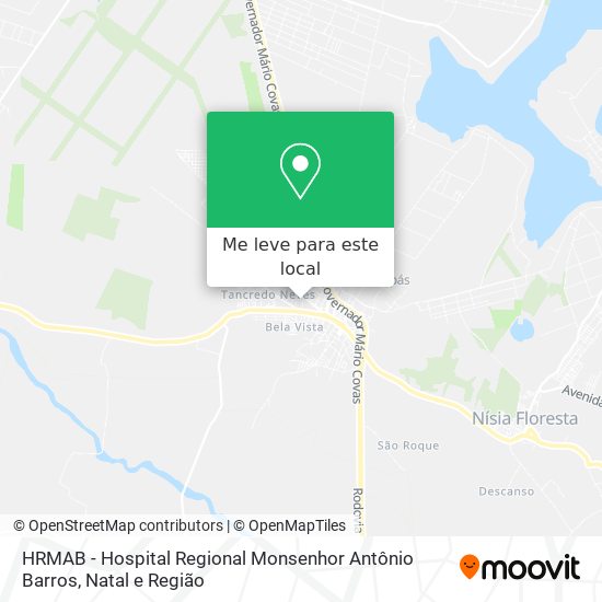 HRMAB - Hospital Regional Monsenhor Antônio Barros mapa