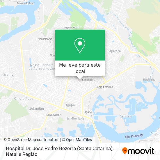 Hospital Dr. José Pedro Bezerra (Santa Catarina) mapa